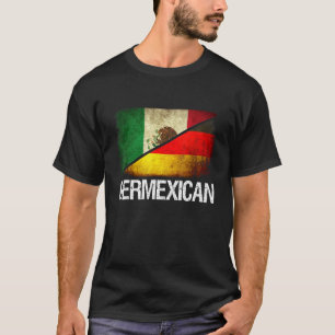 Halbdeutsch & halb mexikanische Flagge Germexicani T-Shirt