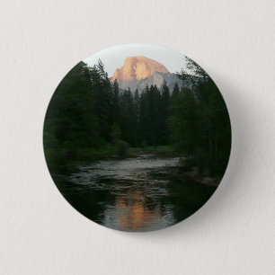 Halbdom-Sonnenuntergang im Yosemite-Nationalpark Button