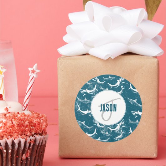 Halbdunkel Runder Aufkleber (Party)