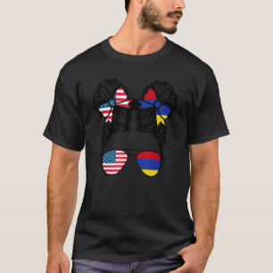 Halbe Amerikanerin Halbe armenische Girl USA Armen T-Shirt