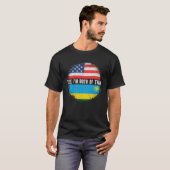 Halbe Amerikanerin Half Ruanda USA Flagge Ruanda T-Shirt (Vorne ganz)