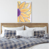 Halbe Blume Leinwanddruck (Insitu (Schlafzimmer))
