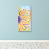 Halbe Blume Leinwanddruck (Insitu (Holzboden))