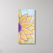 Halbe Blume Leinwanddruck (Vorderseite)