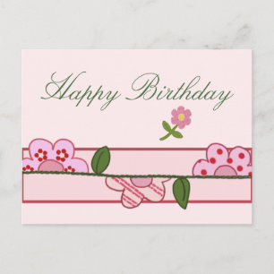 Halbe Blüten Postkarte