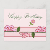 Halbe Blüten Postkarte (Vorderseite)