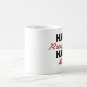 Halbe Empfangsdame halbes Ninja Kaffeetasse (Mittel)