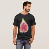 Halbe Feige mit glänzendem Regenbogeninnerem T-Shirt (Vorne ganz)