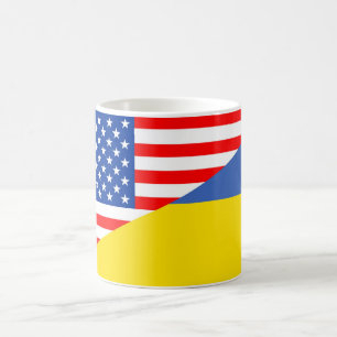 halbe Flagge USA Vereinigter Staaten Amerika Kaffeetasse