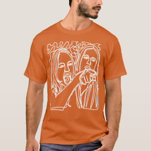 Halbe Frauen schreien bei Cat Memes White Line Doo T-Shirt
