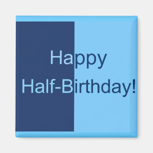 Halbe Geburtstags-Karte Magnet