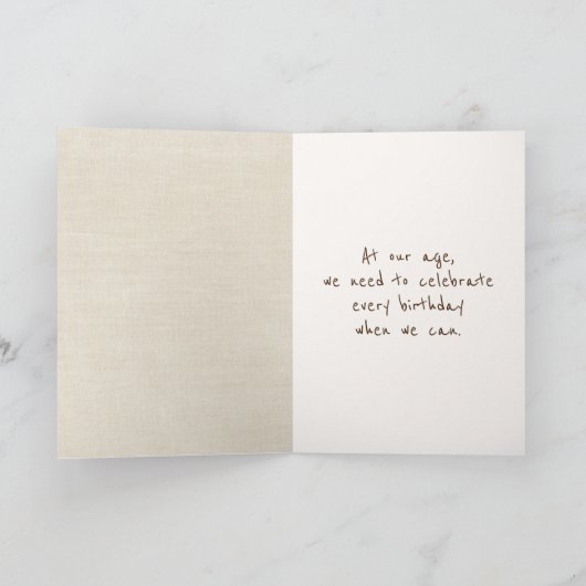 halbe Geburtstagsziege Karte (Innenseite)