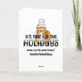 Halbe Halloween und halb Weihnachten | Spaß Karte (Rückseite)