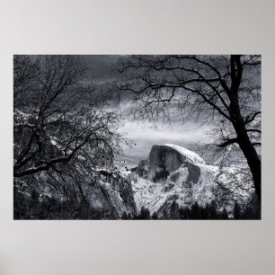 Halbe Haube dem Tal in des Winter-  Yosemite Poster