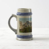 Halbe Haube gerahmter Stein Bierglas (Links)
