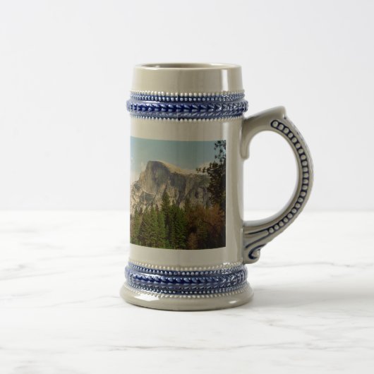 Halbe Haube gerahmter Stein Bierglas (Rechts)