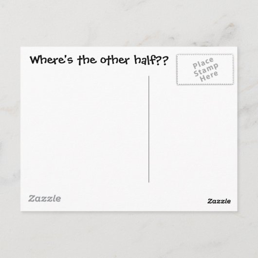 Halbe Haube Postkarte (Rückseite)