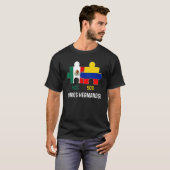Halbe kolumbianische halb mexikanische Flag Map DN T-Shirt (Vorne ganz)