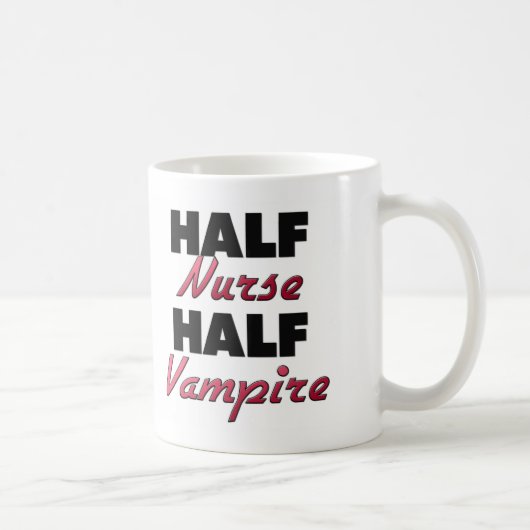 Halbe Krankenschwester-halber Vampir Kaffeetasse (Rechts)