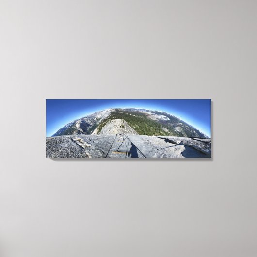 Halbe Kuppel mit Blick von den Kabeln herunter - Y Leinwanddruck (Vorderseite)