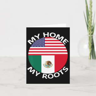 Halbe mexikanische Halbamerikanische Flagge USA Me Karte