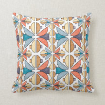 Halbe Monde auf Korallen und Aquamarin