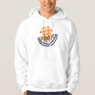Halbe Orange Minimale Skizzenillustration Fruchtku Hoodie