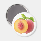 Halbe Pfirsiche Magnet (Vorderseite/Rückseite)