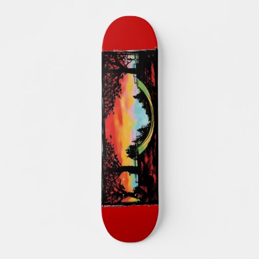Halbe Pipe & Sunset Skateboard (Vorne)