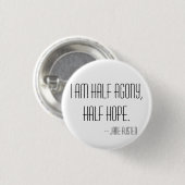Halbe Qual, halbe Hoffnung Button (Vorne & Hinten)