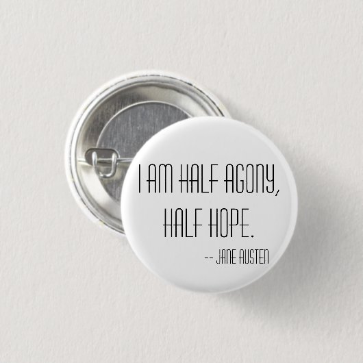 Halbe Qual, halbe Hoffnung Button (Vorne & Hinten)