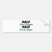 Halbe Schlamm-Blockwinde-halber ZombieSlayer Autoaufkleber (Vorne)