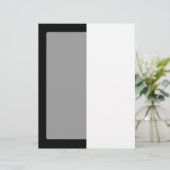 Halbe schwarze und halb weiße Streifen (Stehend Vorderseite)