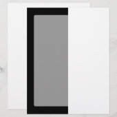 Halbe schwarze und halb weiße Streifen (Vorne/Hinten)