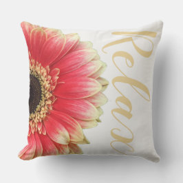 Halbe Sonnenblume Relax Wirbelpilz Kissen