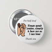 Halbe taube sprechen bitte offenbar laut und button (Vorne & Hinten)