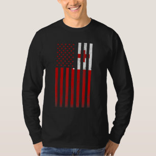 Halbe Tongan-Flagge Vintag amerikanisch Inside Me  T-Shirt
