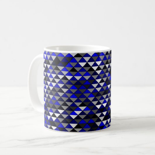 Halbe und halb Diamanten 11oz Tasse (Vorderseite Links)