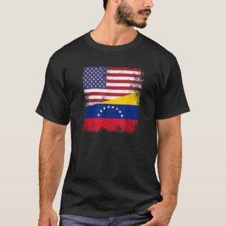 Halbe venezolanische Flagge Vintag Venezuela USA G T-Shirt