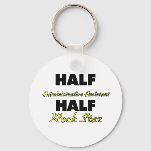 halbe Verwaltungsassistentin Half Rock Star Schlüsselanhänger (Vorderseite)