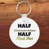 halbe Verwaltungsassistentin Half Rock Star Schlüsselanhänger (Vorderseite)