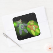 HalBeary(2) Square Sticker (Umschlag)