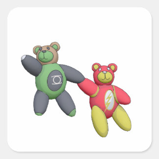 HalBeary Quadratischer Aufkleber