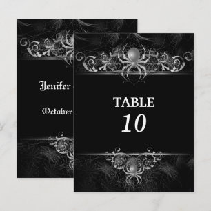 Halbeheliche Tischnummer Postkarte