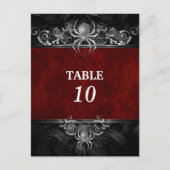 Halbeheliche Tischnummer Postkarte (Vorderseite)