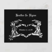 Halbeheliche Tischnummer Postkarte (Rückseite)