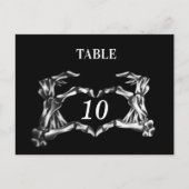 Halbeheliche Tischnummer Postkarte (Vorderseite)