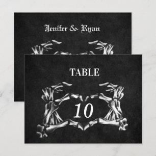 Halbeheliche Tischnummer Postkarte