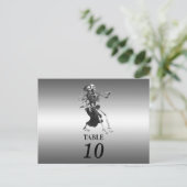 Halbeheliche Tischnummer Postkarte (Stehend Vorderseite)