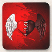 Halbengel-Dämon Getränkeuntersetzer (Vorderseite)